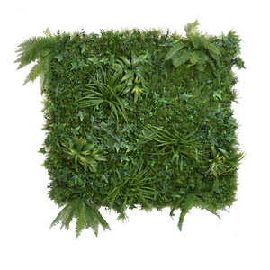 Wholesale plastic encryption turf wall simulation plant wall decoration simulation green plant/Ready plant wall