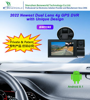 GPS 4G avec caméra de recul, enregistreur de conduite 3,97 pouces, GPS de navigation pour camion, navigation Android pour voiture, dispositif de suivi GPS avec application