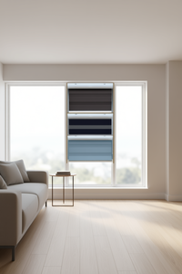 Stores en bois modernes 180x180 cm, horizontaux, filtrant la lumière, design minimaliste, installation latérale, anti-UV, pour fenêtre à battant - Product Image 2