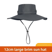 Gorra de Verano Unisex de Ala Ancha Ruidong, Estilo Coreano, para Viajes, Senderismo, Pesca, Ajustable, Color Sólido