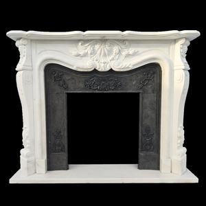 Pierre à sculpter naturelle intérieur utilisé pas cher Mable <span class=keywords><strong>Cheminée</strong></span> Surround pas cher <span class=keywords><strong>Cheminée</strong></span> en <span class=keywords><strong>marbre</strong></span> <span class=keywords><strong>blanc</strong></span> - Product Image 2