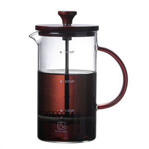 2026 New Design 400ml 800ml Manual French Press <b>Coffee</b> Maker With Wooden Lid and 304 Stainless Steel <b>Filter</b> Milk <b>Coffee</b> Brewer - Product Image 2