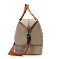 Sac de sport et de voyage pour femme, grande capacité, haute qualité, avec compartiment à chaussures zippé, personnalisable avec logo, idéal pour le week-end et la mode