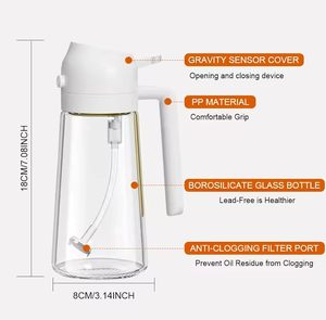 2-In-1 Reusable Sauce Sprayer <b>Bottle</b> Glass Cooking Oil <b>Spray</b> <b>Bottle</b> for Cooking - Product Image 4