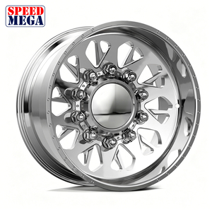 Rines Forjados Beadlock para Camioneta, Rines de 17, 18, 19 y 20 Pulgadas, 5x120.65, Delanteros y Traseros, Negros Fresados, de 2 Piezas, de Aleación, para Carreras de Drag - Product Image 1
