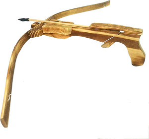 Bộ đồ chơi nỏ gỗ thủ công, chơi ngoài trời, kiểu cổ điển, đầu mềm - Product Image 6