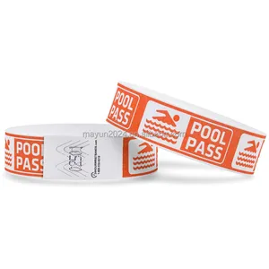 Tùy chỉnh máy in dùng một lần giấy Tyvek dây đeo cổ tay quảng cáo logo nhà máy trực tiếp bao bì nhãn - Product Image 4