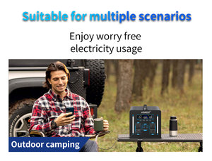 HORGEI 1000W 1100W <span class=keywords><strong>1200W</strong></span> Lifepo4 OEM ODM silencieux d'urgence industriel double moteur 50/60Hz centrale électrique portable solaire extérieure - Product Image 3