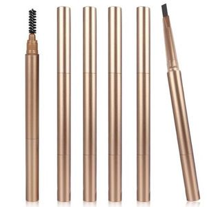 Crayon de remplissage de barbe OEM/ODM pour hommes, imperméable, longue durée, en bois de hêtre et poils de sanglier, utilisable pour les sourcils, faible MOQ - Product Image 1