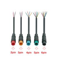 Connecteur de câble circulaire M8 mâle/femelle 3/4 pôles, montable sans fil, FPC 10A, en cuivre, IP65, adaptateur PCB automobile