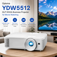 Proyector Empresarial Optoma YDW5512 DLP WXGA de 3800 Lúmenes para Cine en Casa con Soporte de Entrada 1080P y 12000 Horas de Vida Útil de la Lámpara