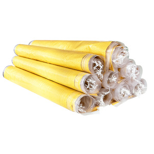 Bright Yellow Laminated Waterproof Woven Bags Thickened Express Transit Bag For Logistics Moving And Foreign Trade Packing - Product Image 1