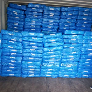 Preço de lona de plástico PE leve azul 50gsm para folha de poeira de uso geral, fornecimento de fábrica