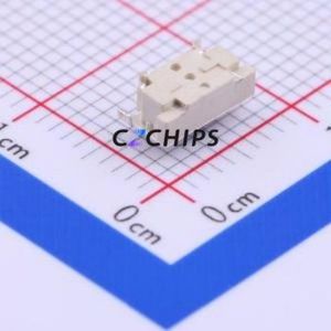 1TS002G-2700-3500-CT Tactile Switch SMD,3.5x7.6mm Switch Single Pole Single Throw Rectangle Button 2.7N Horizontal Mount - Product Image 2