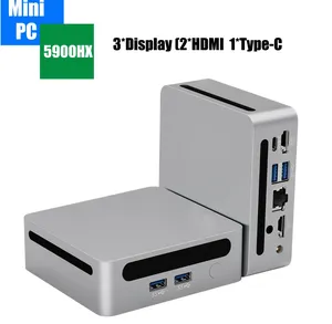 <span class=keywords><strong>Mini</strong></span> <span class=keywords><strong>PC</strong></span> de jeu <span class=keywords><strong>AMD</strong></span> <span class=keywords><strong>Ryzen</strong></span> 7 7730U <span class=keywords><strong>9</strong></span> <span class=keywords><strong>5900HX</strong></span> Win 11 Pro 2xDDR4 2xNVMe Ordinateur de bureau Gamer 3*8K Affichage HTPC WiFi6 BT5.2 - Product Image 2