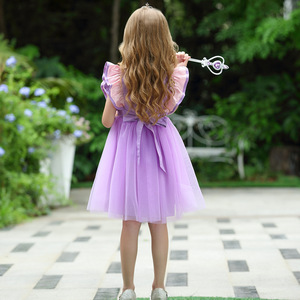 Новый Косплей Рапунцель Косплей Костюм принцессы платье для девочек фиолетовое платье принцессы с оборками для девочек - Product Image 5