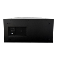 Haut-parleur actif DSP de classe D avec amplificateur de 2400 W RMS, en bois, professionnel, 2 x 21 pouces