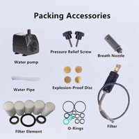 Compresseur d'air numérique PCP 2024 haute pression 4500 PSI à vis, alimenté au gaz, moteur d'air 300 bar, roulement à billes, remplissage d'air