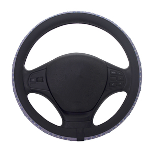 Capa de Volante de Luxo em Couro PU com Cristais Duráveis Aire Space, Pelúcia Curta, Ajuste Universal para Interior de Carro - Product Image 4