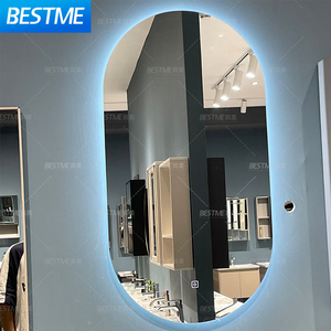 Venta Directa de Fábrica, <span class=keywords><strong>Muebles</strong></span> de <span class=keywords><strong>Baño</strong></span> Modernos y Elegantes de PVC con Aspecto de Madera, Mueble de <span class=keywords><strong>Baño</strong></span> Colgante de Pared con Espejo LED, Lavabo y Mueble para <span class=keywords><strong>Baño</strong></span> - Product Image 6