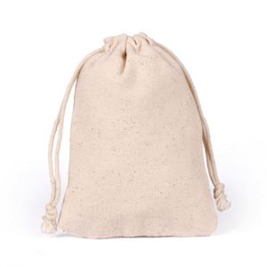 Bolsa de Regalo con Cordón de Lona de Algodón Natural Reciclable con Logotipo Personalizado para Zapatos, Ropa y Calcetines - Product Image 3