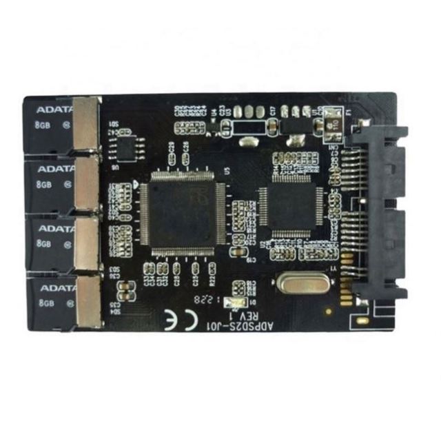 TF to Micro SATA Adapter Card Hard Disk Adapter Card 4 TF RAID to 1.8 Inch Micro SATA