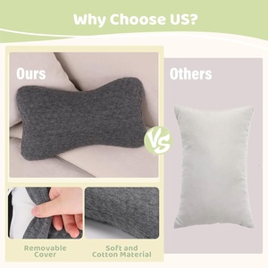 Vocheer Petit Dormir 11x7 Pouces <span class=keywords><strong>Mini</strong></span> <span class=keywords><strong>Voyage</strong></span> Oreillers Cou Poignet Lombaire Genou Pet <span class=keywords><strong>Oreiller</strong></span> Anti Poussière Acariens Léger Lavage À La Main Foncé - Product Image 3