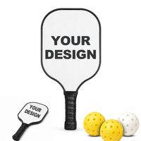 Raquette de pickleball en fibre de carbone, prix usine Chine, professionnelle, noyau en nid d'abeille de 16 mm, pressée à froid, portable, pour enfants
