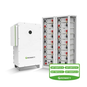 Growatt Industrial Commercial Solar Electricity <b>Energy</b> <b>Storage</b> <b>System</b> 50kW 100Kw BESS Complete Hybrid Solar Power <b>System</b> Kit - Product Image 1