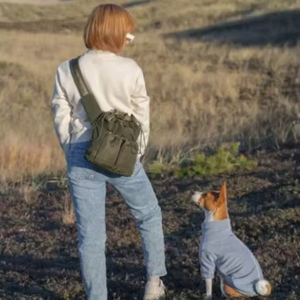 Sac de transport pour animaux de compagnie, échantillon gratuit, pour promenades avec chien et autres besoins des animaux, sac à bandoulière réglable pour animaux - Product Image 1