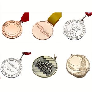 Médaille de sport en métal personnalisée or, argent, bronze avec ruban, sur mesure pour souvenir sportif - Product Image 6