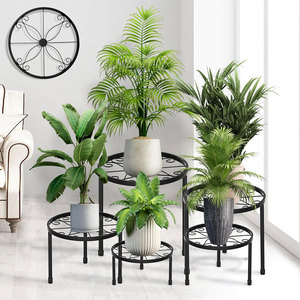 Paquete de 5 soportes de metal para <span class=keywords><strong>plantas</strong></span> para interiores y exteriores, soporte para macetas de hierro antioxidante, estante resistente para macetas para <span class=keywords><strong>plantas</strong></span> múltiples - Product Image 1