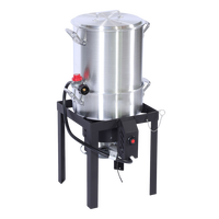 Friteuse à propane d'extérieur de 30 litres, 50 000 BTU, idéale pour les fêtes en plein air et les grillades de volailles et de fruits de mer