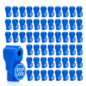 Hookei RTS Anti-theft Peg <b>Hook</b> Stop Lock Red <b>Display</b> Plastic Retail Security Pegboard <b>Hook</b> Stopper Locks - Product Image 5