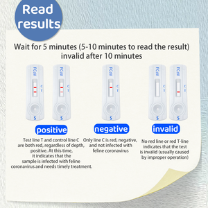 Feline Co-Ronavirus-Antigen-Schnelltest (FCoV Ag) Sicher und zuverlässig Einfache Bedienung Veterinär-Schnelltest-Kits für die Tierklinik - Product Image 5