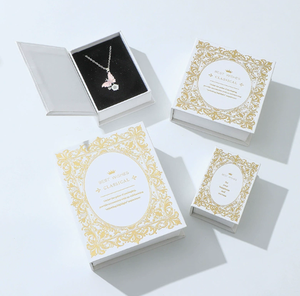 Luxury Magnetic Flip Lid Rectangle Jewelry <b>Box</b> with Custom Logo Paper Packaging for Necklace Bracelet Ring Gifting - Product Image 4