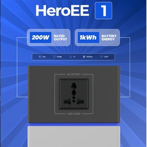 <b>Rechargeable</b> 200W 1kWh <b>Battery</b> 11000+ Cycles Safe Output Solar Power Station - Product Image 3