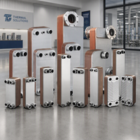 Échangeur de chaleur à plaques brasées certifié CE SUS316L, échangeur de chaleur à eau brasé en cuivre haute pression pour refroidisseur HVAC et pompe à chaleur
