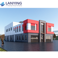 Edificio prefabricado de estructura de acero de diseño moderno para Taller de almacenamiento automático o tienda de almacén de construcción de metal