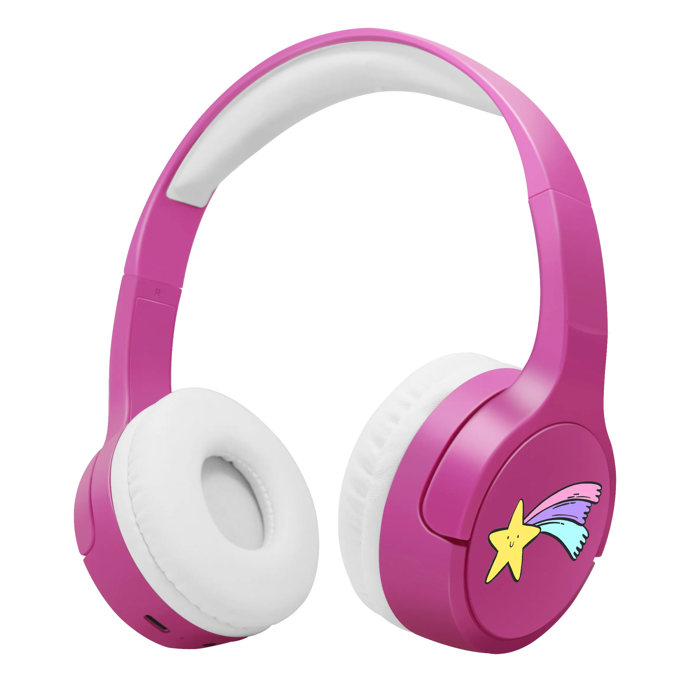 Mode petite taille mignon sur l'oreille enfants casque sans fil casques bluetooth avec des motifs de dessins animés personnalisés pour les enfantsColorful k