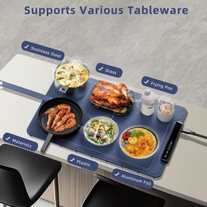 Foldable Silicon Food <b>Warming</b> <b>Tray</b> Electric Flexible Food Warmer Food <b>Warming</b> Mat Roll up Buffet Hot Plates Heat Pad - Product Image 3