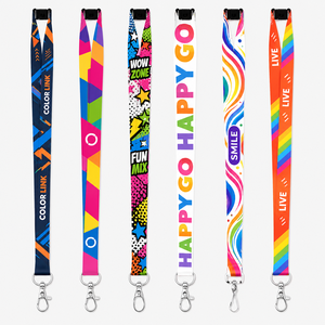 Custom Polyester Silk Screen Printing Lanyard Logo ID Badge Holder Neck Strap Corporate Office Event Staff Access Card Holder - Product Image 1