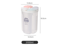 Boîte de rangement des aliments 20 pièces, organisateur de cuisine en plastique, boîte de rangement des noix, thé sucre bonbons, pot conteneur