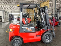 Forklift Counterbalance Listrik China CPD20HA 2 Ton 4WD dengan Baterai Asam Timbal, Hydraulic Side Shifter, Ban Pneumatik, dan Kursi Pengemudi