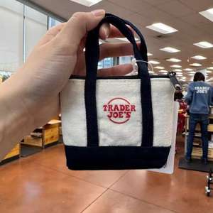 Borsa Shopper in Tela di Cotone Personalizzata con Logo Ricamato, Mini Formato, Blu Menta e Rosa, per Regali e Accessori - Product Image 4