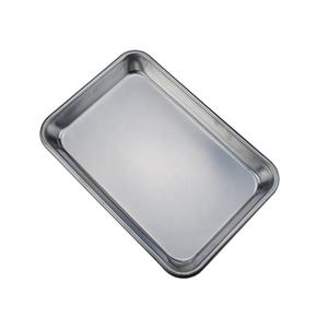 26*20*3 سنتيمتر الفولاذ المقاوم للصدأ ختم مربع لوحة مسطحة أسفل صينية عيادة مستشفى تطهير صينية - Product Image 6