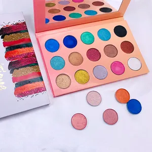 Alta Pigmento 18 di Colore Opaco Più Glitter Eyeshadow di Cartone FAI DA TE Bella Occhi di Colore di Trucco Palette