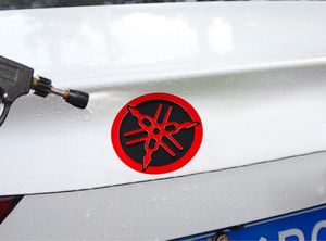 オートバイ用タンクパッド燃料装飾用デカール保護ステッカーYAMA <span class=keywords><strong>HA</strong></span>エンブレムタンクパッド50 mmステッカー - Product Image 6