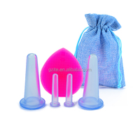 Ensemble de ventouses pour le visage en silicone souple à prix bon marché d'usine avec brosse de nettoyage pour le visage