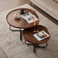 Table d'appoint, salon, petite maison, table à thé, maison moderne, petite table à thé circulaire, table ronde créative
